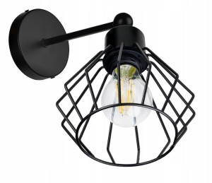 LAMPA KINKIET E27 ścienny stały loft drut BRYLANT