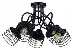 Lampa Sufitowa Zyrandol Wisząca Loft Plafon Drut