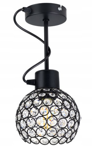 Lampa Wisząca Stała Żyrandol Sufitowa E27 Kryształ