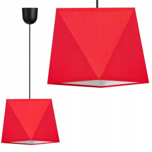 Lampa Wisząca Żyrandol Sufitowa Diament Abażur Led