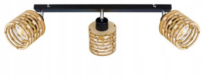 Lampa Plafon Żyrandol Ruch Sufit Sprężyna Drewno