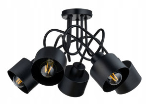Lampa Sufitowa Żyrandol Wisząca Loft Metal Kubek
