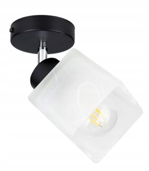 Lampa Kinkiet Ścienny Ruchomy Loft Klosz Szklany