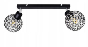 Lampa Sufitowa Plafon Ruch Żyrandol Kryształ Loft