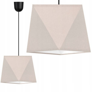 Lampa Wisząca Żyrandol Sufitowa Diament Abażur Led