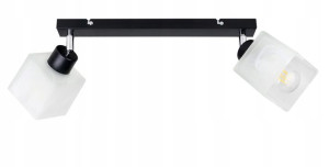 Lampa Sufitowa Plafon Ruch Żyrandol Klosz Szklany