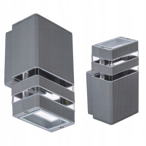 Kinkiet Lampa Oprawa Elewacyjna 1xgu10 Led Szary