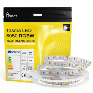 Taśma Led 5050 300 Led Ip20 5m - Rgbw + Neutralna