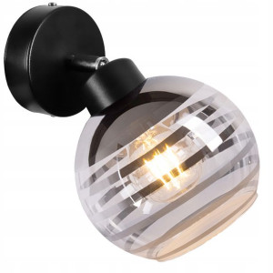 LAMPA KINKIET żyrandol ruchomy LOFT szklany KULA