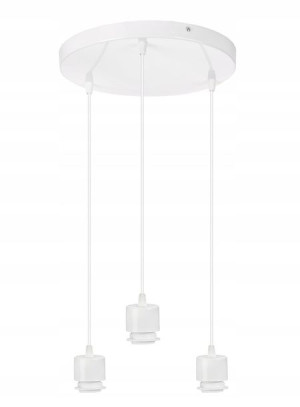 Lampa wisząca plafon potrójny wiszący gwint E27