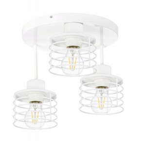 LAMPA plafon żyrandol wysoki loft drut sprężyna