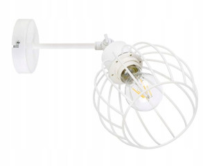 LAMPA KINKIET ścienny ruchomy loft drut KULA E27
