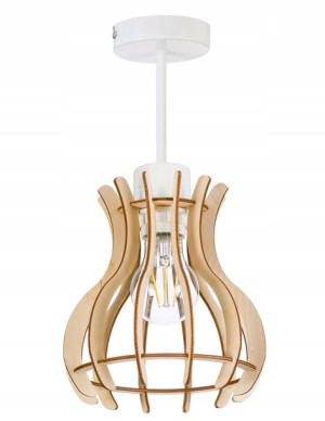 LAMPA stała sufitowa wisząca żyrandol Loft Drewno