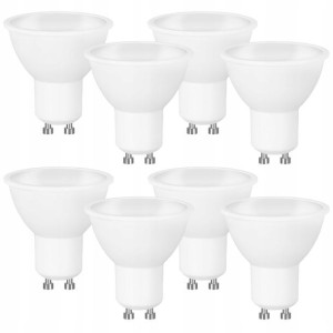 8 x Żarówka LED GU10 5W niemrugająca NEUTRALNA