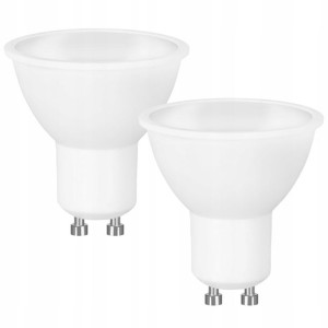 2 x Żarówka LED GU10 5W niemrugająca barwa CIEPŁA