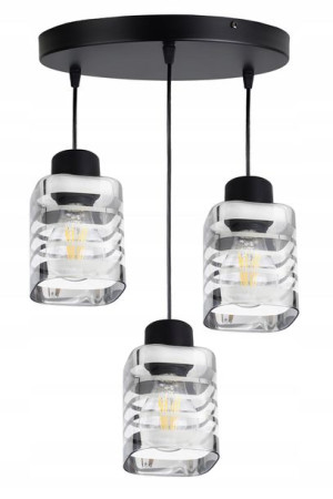 Lampa Wisząca Szklana Sufitowa Żyrandol Plafon Led