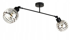LAMPA sufitowa żyrandol regulowany LOFT E27 Szkło