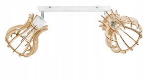 LAMPA sufit plafon żyrandol Loft Drewno ruchoma 2
