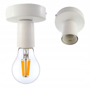 LAMPA sufitowa plafon czarny Loft na E27 Edison