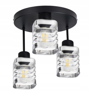 LAMPA sufitowa PLAFON stały ŻYRANDOL Klosz Szklany