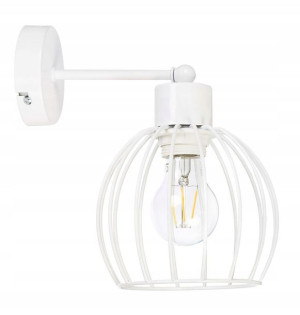 LAMPA KINKIET ścienny stały loft drut KULA na E27