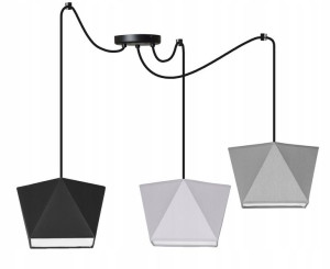 LAMPA sufitowa WISZĄCA żyrandol PAJĄK loft E27 LED