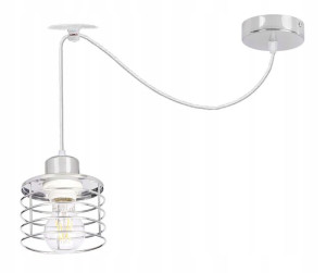 LAMPA wisząca sufitowa zwis Loft pająk drut 1x E27