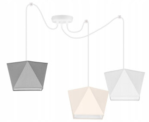 LAMPA sufitowa WISZĄCA żyrandol PAJĄK loft E27 LED