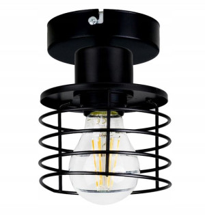 LAMPA stała sufitowa plafon Loft klosz drut na E27
