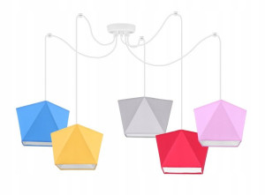 LAMPA sufitowa WISZĄCA żyrandol PAJĄK loft E27 LED