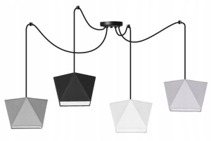 LAMPA sufitowa WISZĄCA żyrandol PAJĄK loft E27 LED
