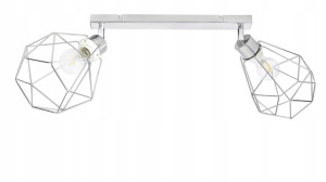 LAMPA plafon żyrandol ruch loft drut diament chrom