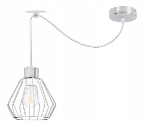 LAMPA wisząca sufitowa zwis Loft pająk drut 1x E27