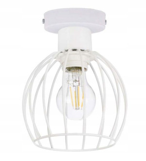 LAMPA stała sufitowa plafon Loft klosz drut na E27