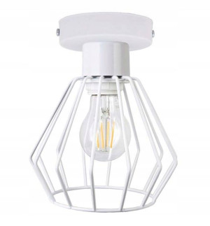 LAMPA stała sufitowa plafon Loft klosz drut na E27