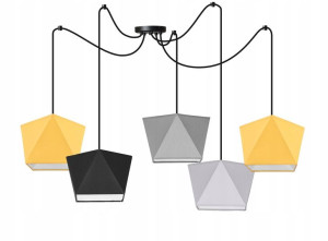 LAMPA sufitowa WISZĄCA żyrandol PAJĄK loft E27 LED
