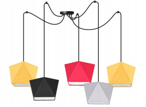 LAMPA sufitowa WISZĄCA żyrandol PAJĄK loft E27 LED