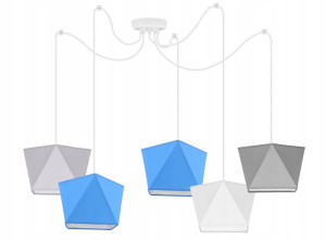 LAMPA sufitowa WISZĄCA żyrandol PAJĄK loft E27 LED