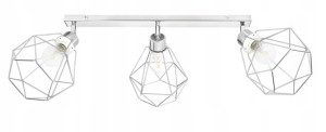 LAMPA plafon żyrandol ruch loft drut diament chrom