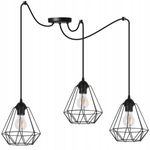 LAMPA sufitowa WISZĄCA żyrandol PAJĄK loft E27 LED