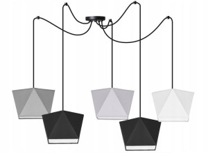 LAMPA sufitowa WISZĄCA żyrandol PAJĄK loft E27 LED