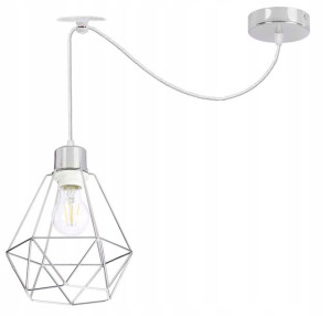 LAMPA wisząca sufitowa zwis Loft pająk drut 1x E27
