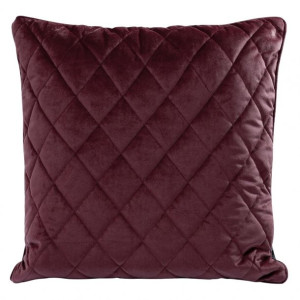 Poduszka dekoracyjna bordo VELVET 28F 50x50