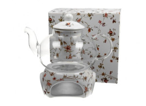 Szklany dzbanek z podgrzewaczem 1000ml SAFA