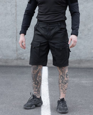 Męskie taktyczne spodenki cargo Machete czarne XXXL
