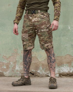Męskie szorty cargo taktyczne Military kamuflaż XXL
