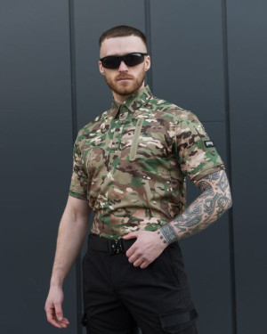 Męska taktyczna koszulka polo kamuflaż XXXL