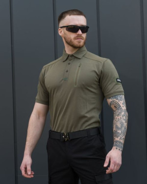 Męska taktyczna koszulka polo w kolorze khaki XL