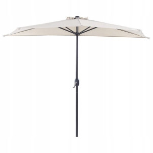 Parasol Ogrodowy Półokrągły 270 Cm Beżowy Galati L