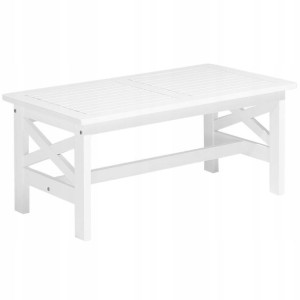 Stół Ogrodowy 100 X 55 Cm Biały Baltic Ii Lumarko!